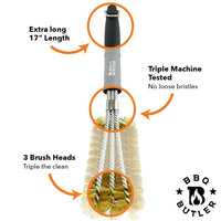 Grill Brush - Brass