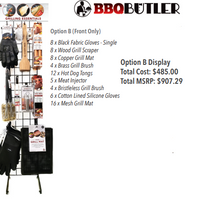 BBQ Butler Grid Display with Product (Single Side Product Display)
