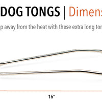 Hot Dog Tongs - Stainless Steel