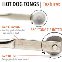 Hot Dog Tongs - Stainless Steel