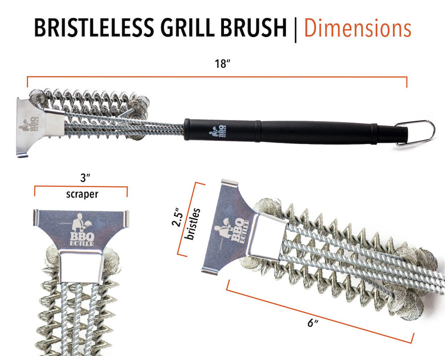 Grill Brush - Stainless Steel Coil - Bristle Free – Bear Paw