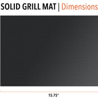 Grilling Mats - Non-Stick Solid Black - Two Count