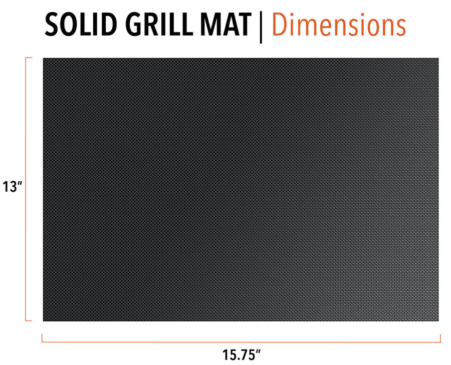 Grilling Mats - Non-Stick Solid Black - Two Count