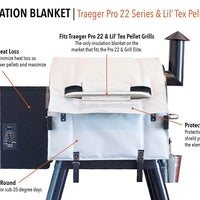 Pellet Grill/Smoker Insulation Blankets - Two Sizes