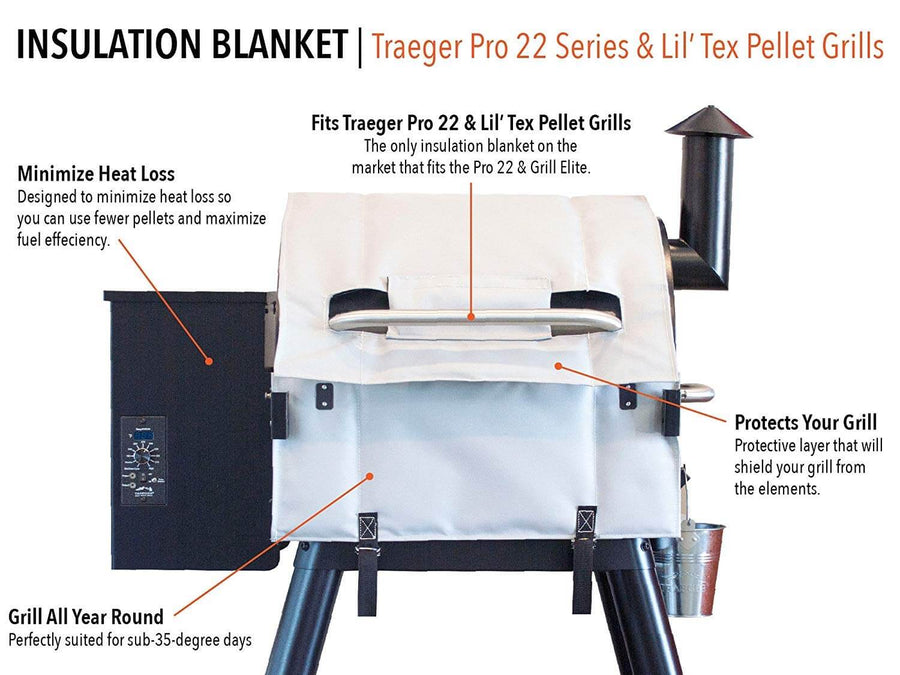 Pellet Grill/Smoker Insulation Blankets - Two Sizes